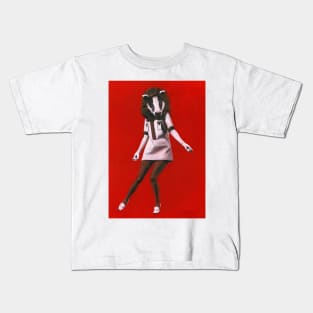 Badger 1960s Mod Girl Kids T-Shirt